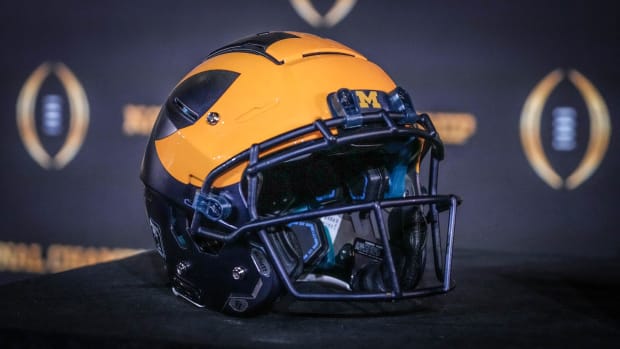 michigan football helmet